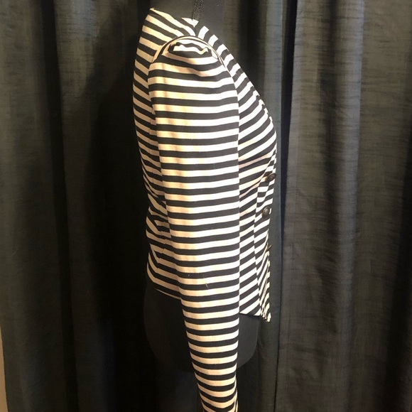 NWOT Lush Striped Fitted Double Breasted Blazer - Picture 2 of 4
